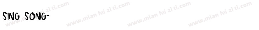 SING SONG字体转换